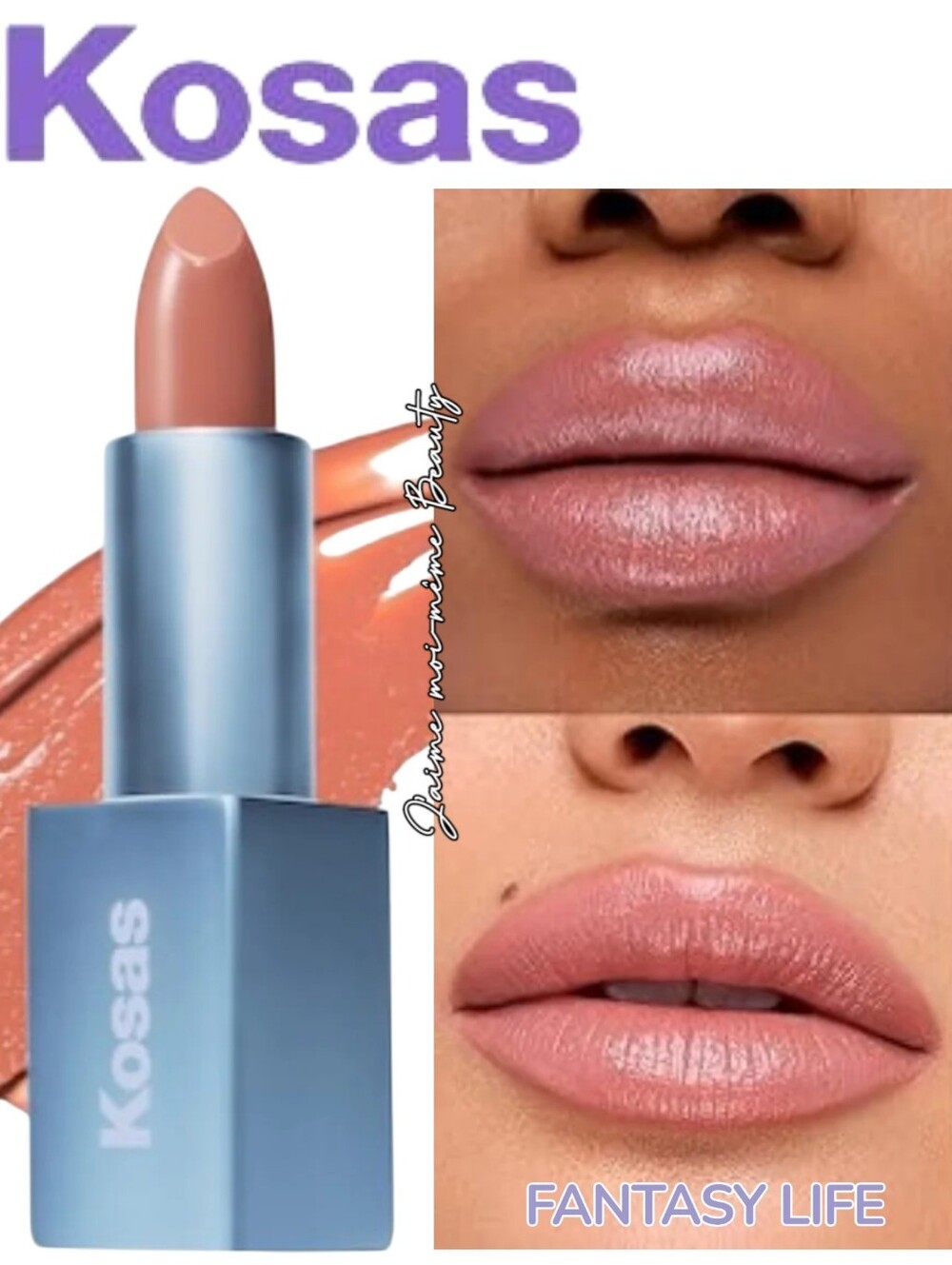 KOSAS Weightless Lip Color In Fantasy Life - Neutral Baby Pink